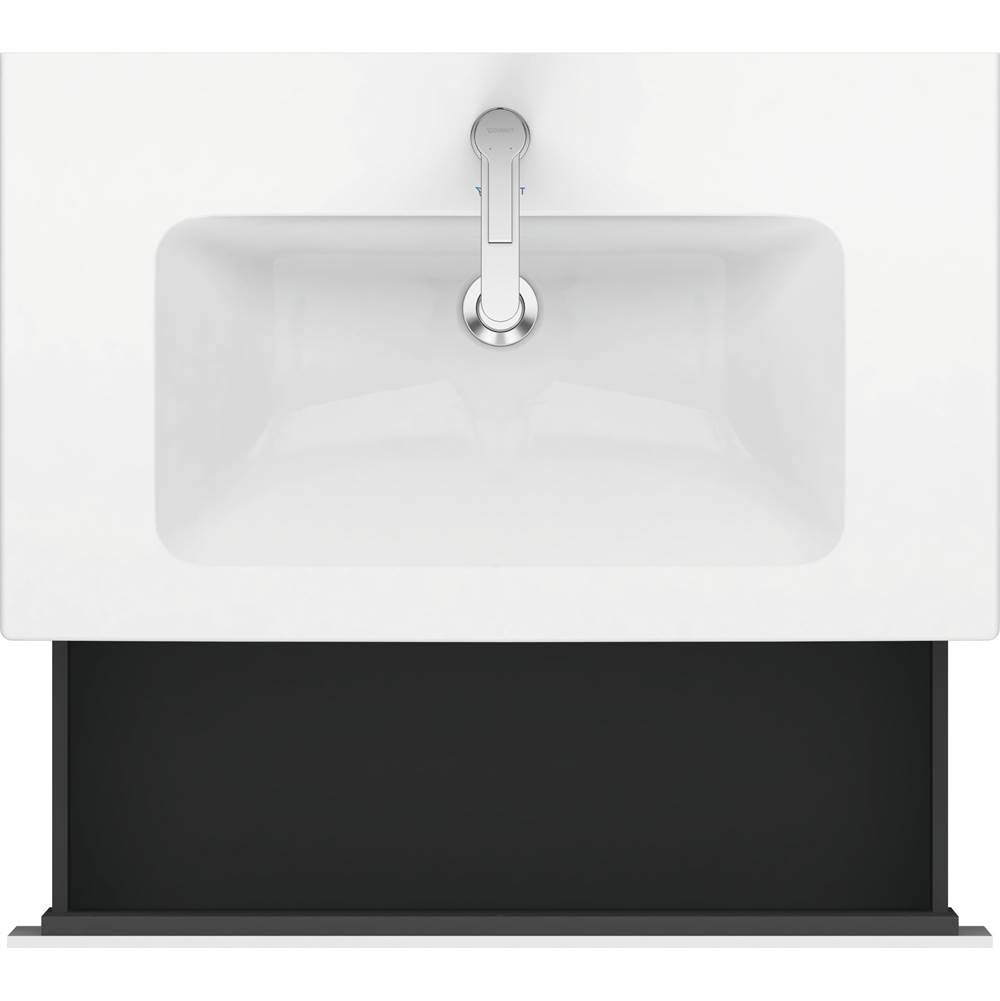L-Cube One Drawer Wall-Mount Vanity Unit Concrete Gray