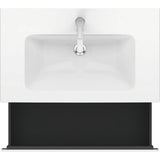 L-Cube One Drawer Wall-Mount Vanity Unit Concrete Gray