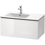 L-Cube One Drawer Wall-Mount Vanity Unit Concrete Gray