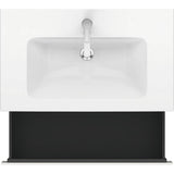 L-Cube One Drawer Wall-Mount Vanity Unit Concrete Gray
