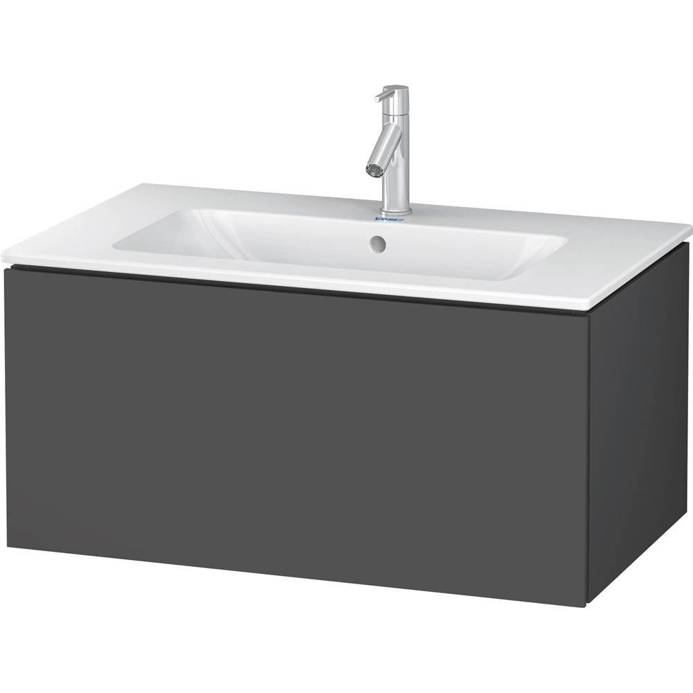 Duravit - L-Cube One Drawer Wall-Mount Vanity Unit Graphite - Graphite Matte