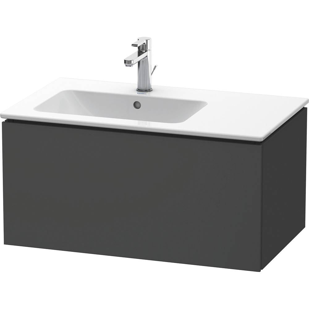 L-Cube One Drawer Wall-Mount Vanity Unit Concrete Gray