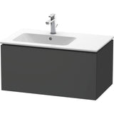 L-Cube One Drawer Wall-Mount Vanity Unit Concrete Gray