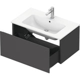 L-Cube One Drawer Wall-Mount Vanity Unit Concrete Gray