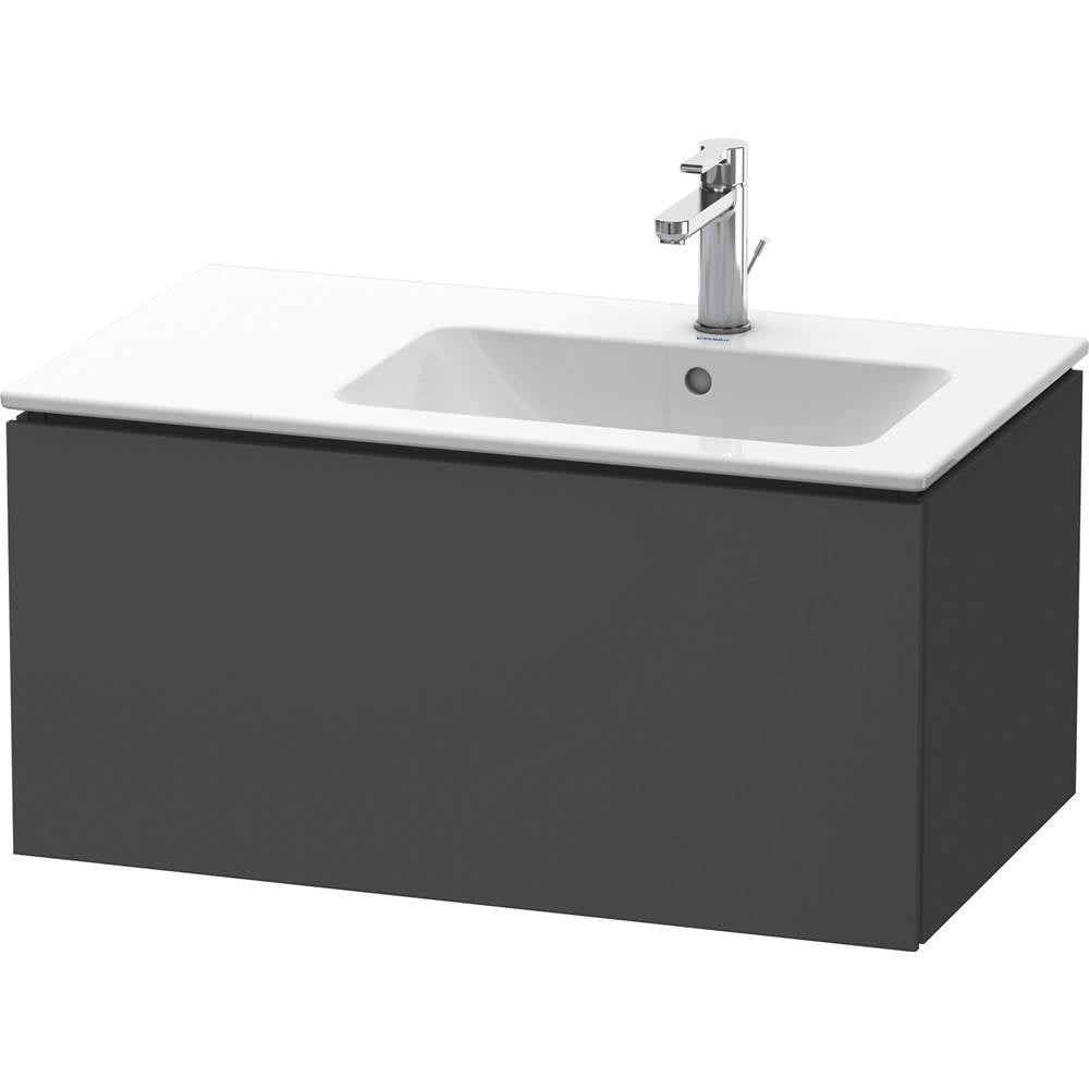 L-Cube One Drawer Wall-Mount Vanity Unit Concrete Gray