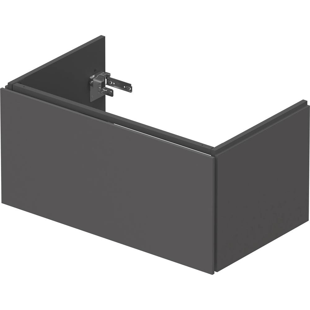 L-Cube One Drawer Wall-Mount Vanity Unit Concrete Gray