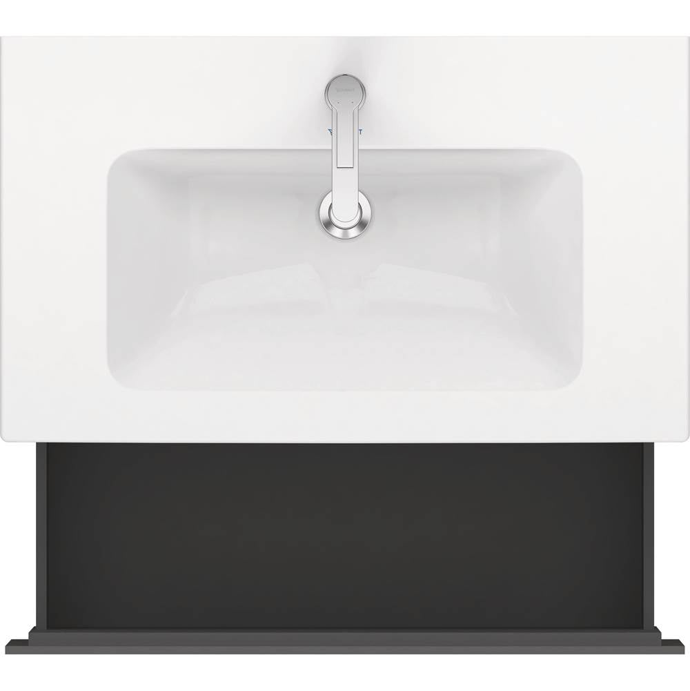 L-Cube One Drawer Wall-Mount Vanity Unit Concrete Gray