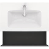 L-Cube One Drawer Wall-Mount Vanity Unit Concrete Gray