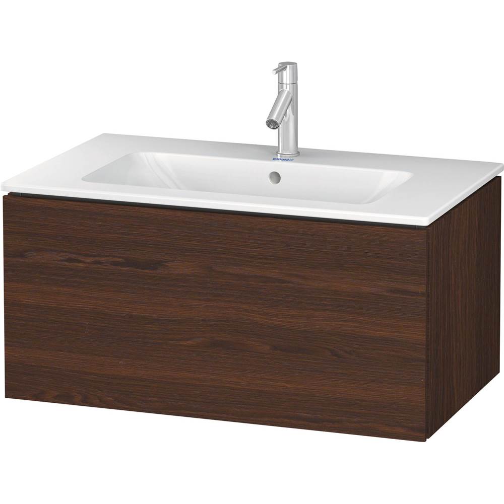 Duravit - L-Cube One Drawer Wall-Mount Vanity Unit Walnut Brushed - Walnut Brushed
