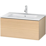 L-Cube One Drawer Wall-Mount Vanity Unit Concrete Gray