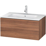 Duravit - L-Cube One Drawer Wall-Mount Vanity Unit Walnut - Natural Walnut