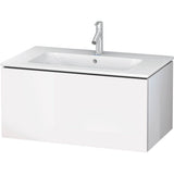 Duravit - L-Cube One Drawer Wall-Mount Vanity Unit White - White High Gloss