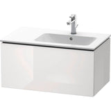 L-Cube One Drawer Wall-Mount Vanity Unit Concrete Gray