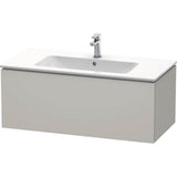 Duravit - L-Cube One Drawer Wall-Mount Vanity Unit Concrete Gray - Concrete Gray Matte