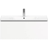 L-Cube One Drawer Wall-Mount Vanity Unit Concrete Gray