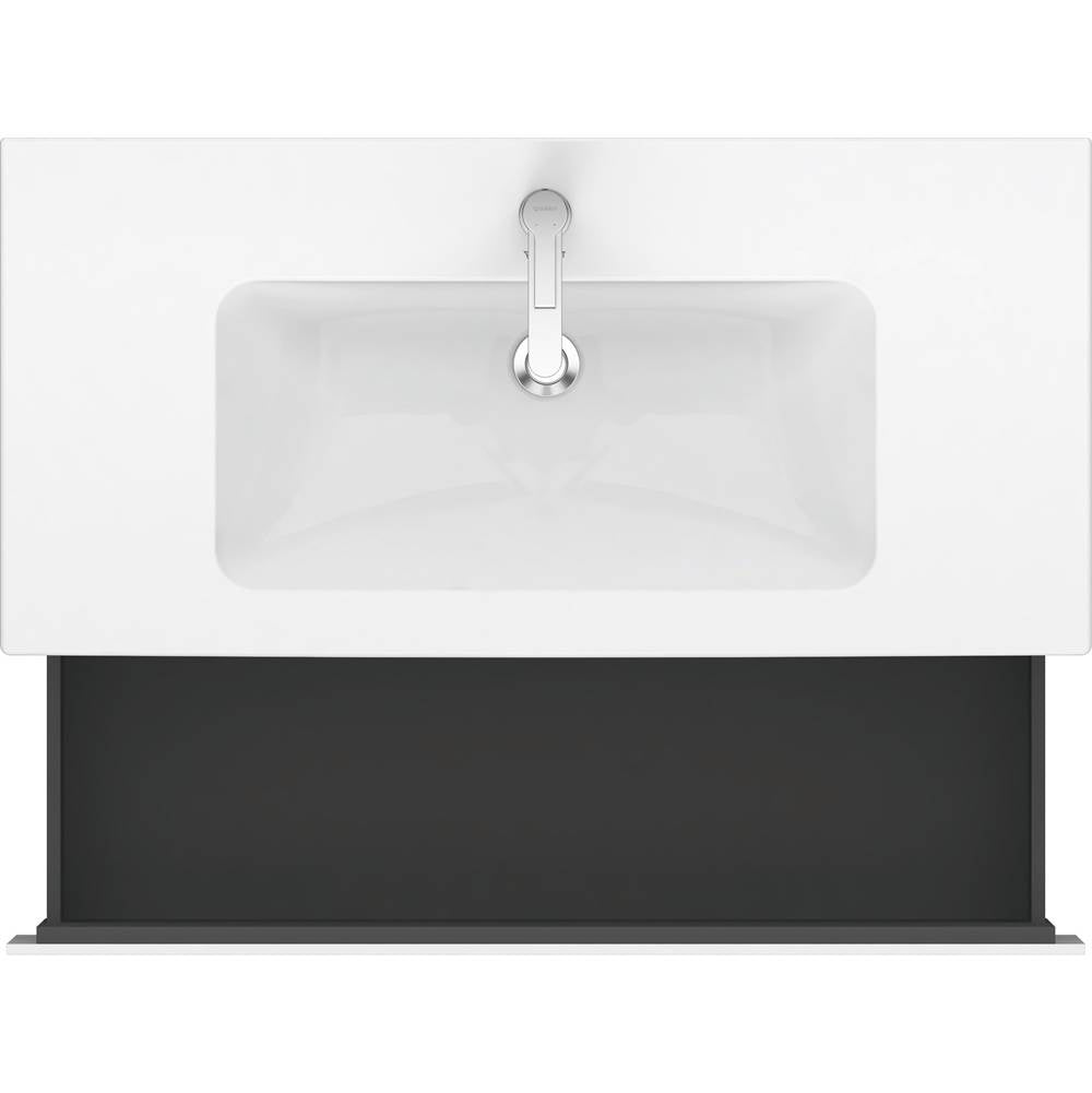 L-Cube One Drawer Wall-Mount Vanity Unit Concrete Gray