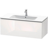 Duravit - L-Cube One Drawer Wall-Mount Vanity Unit White - White High Gloss