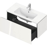 L-Cube One Drawer Wall-Mount Vanity Unit Concrete Gray