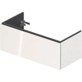 L-Cube One Drawer Wall-Mount Vanity Unit Concrete Gray