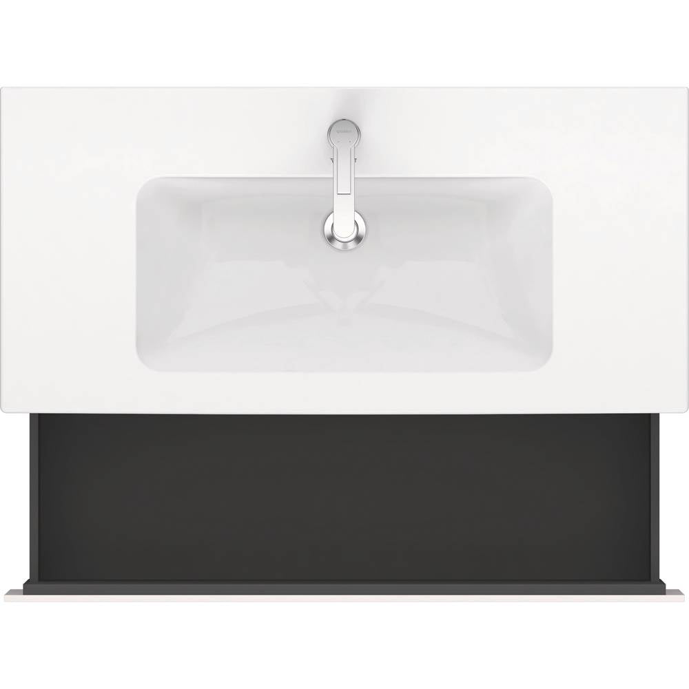 L-Cube One Drawer Wall-Mount Vanity Unit Concrete Gray