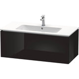 Duravit - L-Cube One Drawer Wall-Mount Vanity Unit Black - Black High Gloss