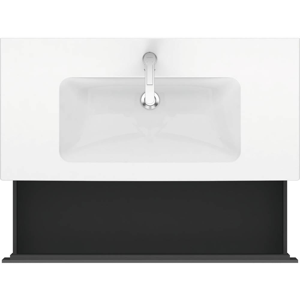L-Cube One Drawer Wall-Mount Vanity Unit Concrete Gray