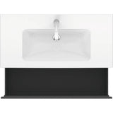L-Cube One Drawer Wall-Mount Vanity Unit Concrete Gray