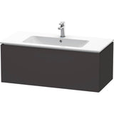 Duravit - L-Cube One Drawer Wall-Mount Vanity Unit Graphite - Graphite Super Matte