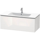 Duravit - L-Cube One Drawer Wall-Mount Vanity Unit White - White High Gloss