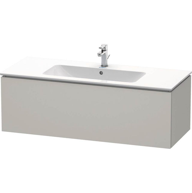 Duravit - L-Cube One Drawer Wall-Mount Vanity Unit Concrete Gray - Concrete Gray Matte