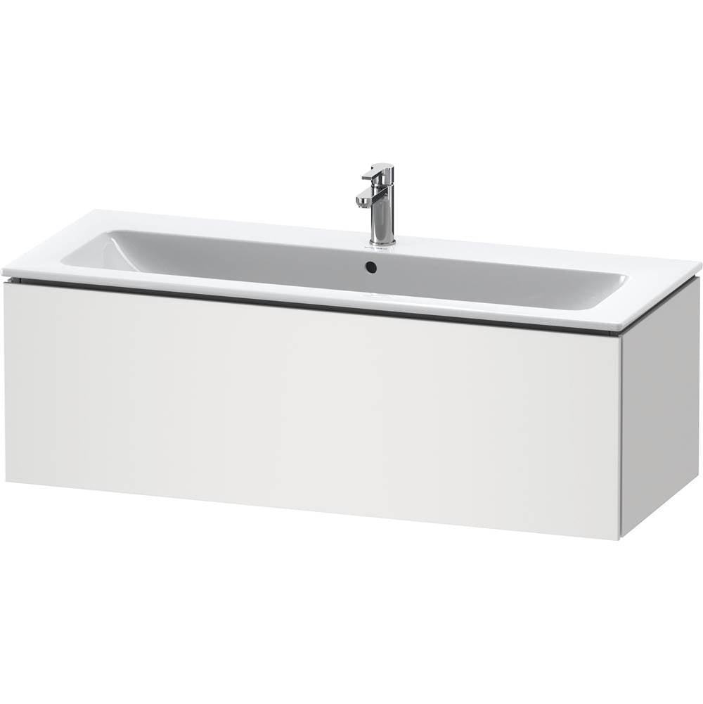 L-Cube One Drawer Wall-Mount Vanity Unit Concrete Gray