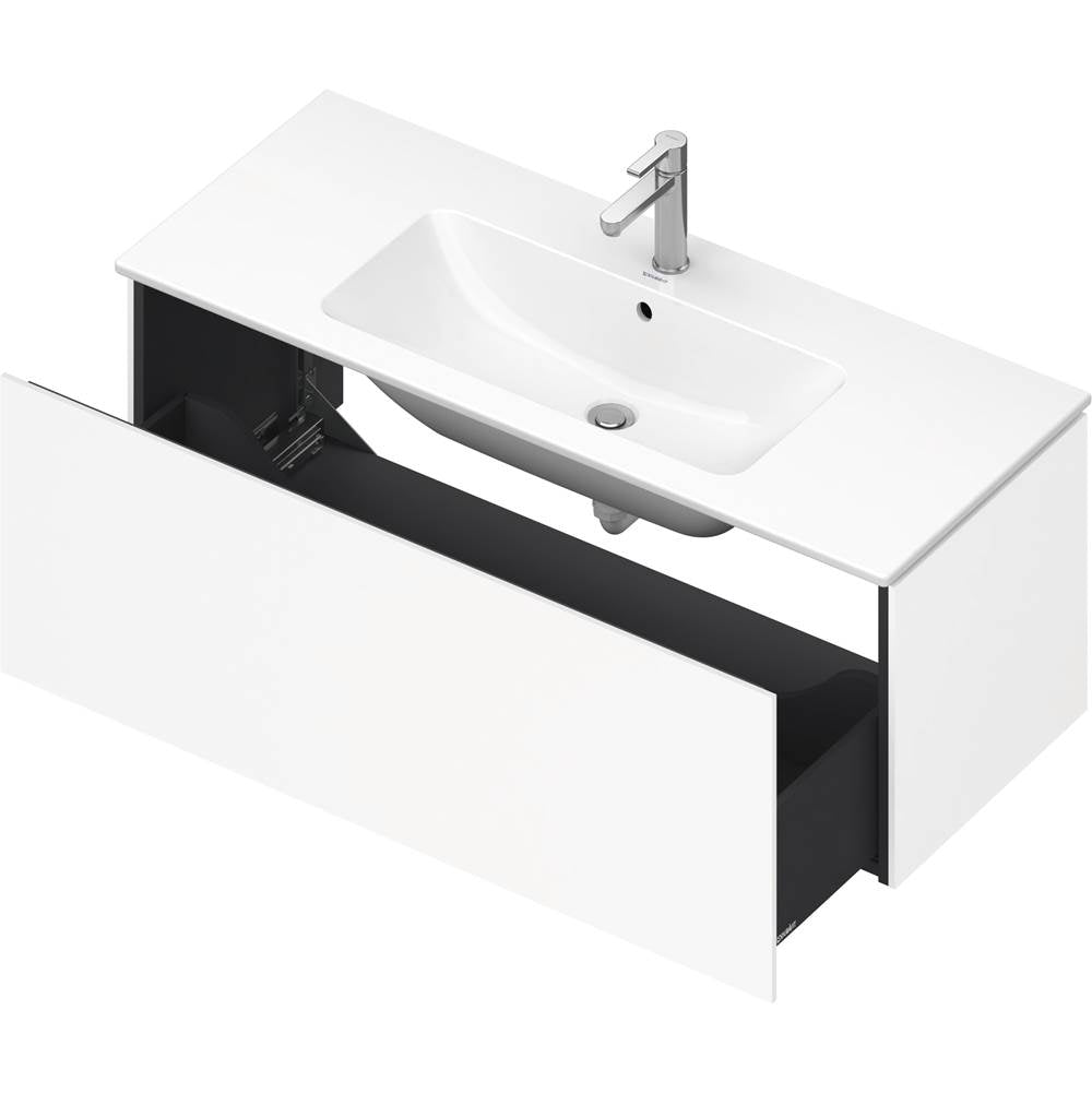 L-Cube One Drawer Wall-Mount Vanity Unit Concrete Gray