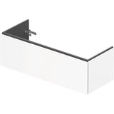 L-Cube One Drawer Wall-Mount Vanity Unit Concrete Gray