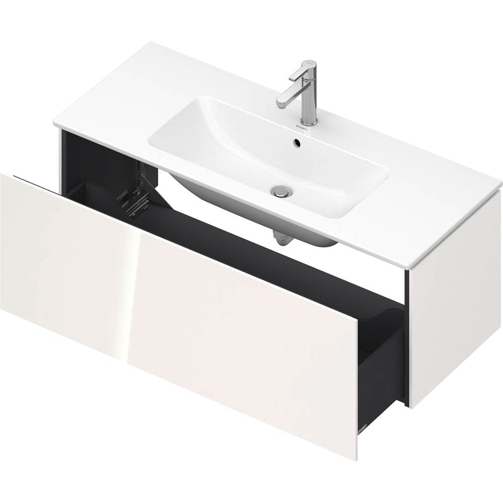 L-Cube One Drawer Wall-Mount Vanity Unit Concrete Gray