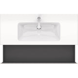 L-Cube One Drawer Wall-Mount Vanity Unit Concrete Gray