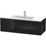 Duravit - L-Cube One Drawer Wall-Mount Vanity Unit Black - Black High Gloss
