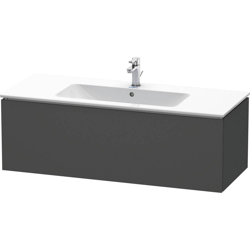 Duravit - L-Cube One Drawer Wall-Mount Vanity Unit Graphite - Graphite Matte