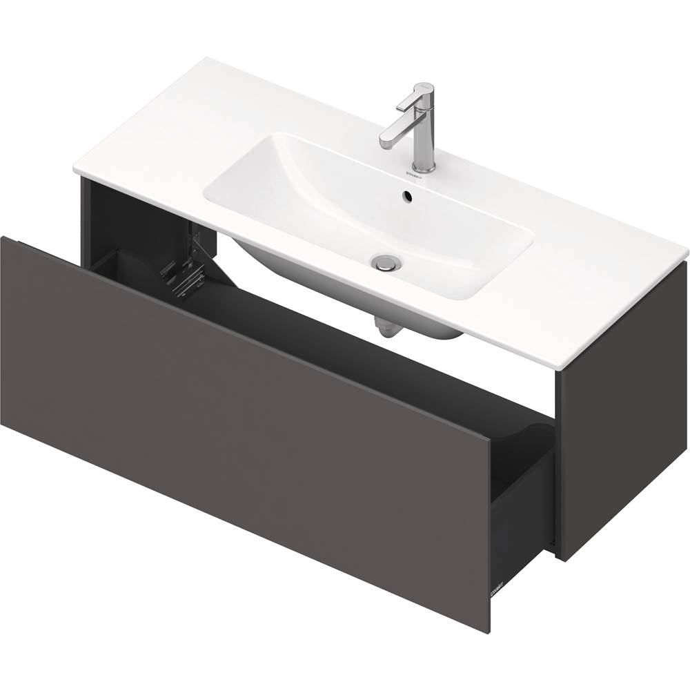 L-Cube One Drawer Wall-Mount Vanity Unit Concrete Gray