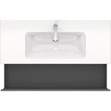 L-Cube One Drawer Wall-Mount Vanity Unit Concrete Gray