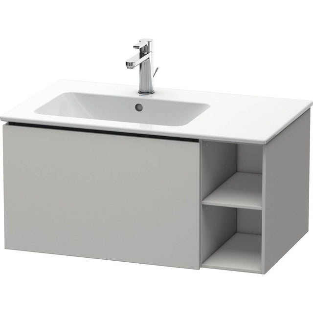 Duravit - L-Cube One Drawer Wall-Mount Vanity Unit Concrete Gray - Concrete Gray Matte