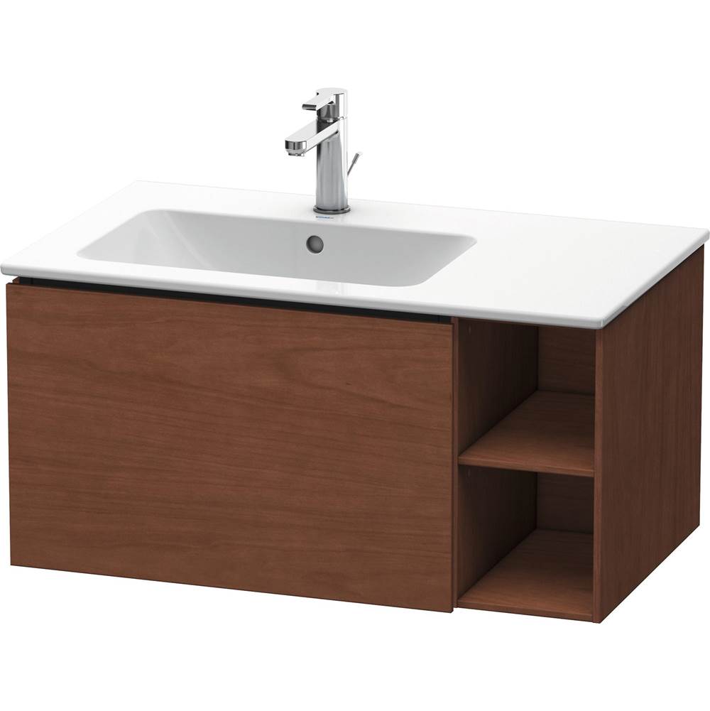 Duravit - L-Cube One Drawer Wall-Mount Vanity Unit American Walnut - American Walnut