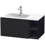 Duravit - L-Cube One Drawer Wall-Mount Vanity Unit Oak Black - Black Oak