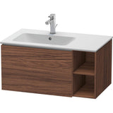 Duravit - L-Cube One Drawer Wall-Mount Vanity Unit Walnut Dark - Walnut Dark