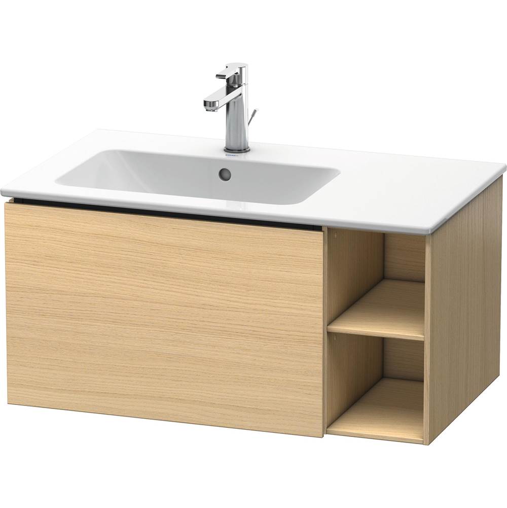 Duravit - L-Cube One Drawer Wall-Mount Vanity Unit Mediterranean Oak - Mediterranean Oak