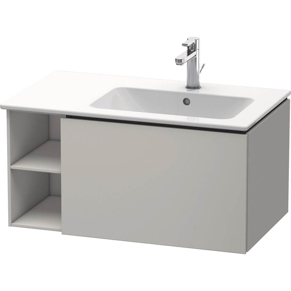 Duravit - L-Cube One Drawer Wall-Mount Vanity Unit Concrete Gray - Concrete Gray Matte