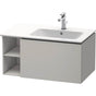 Duravit - L-Cube One Drawer Wall-Mount Vanity Unit Concrete Gray - Concrete Gray Matte