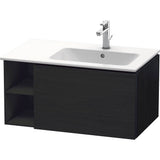 Duravit - L-Cube One Drawer Wall-Mount Vanity Unit Oak Black - Black Oak