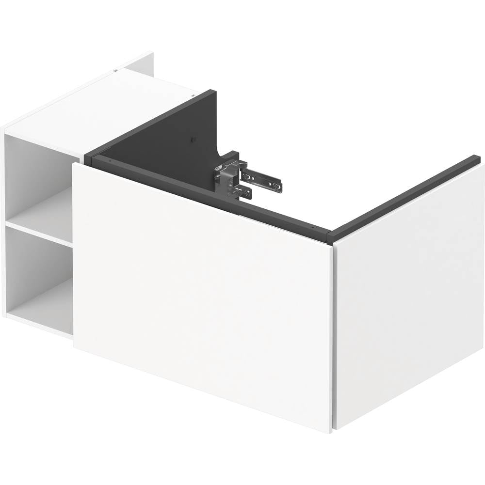 L-Cube One Drawer Wall-Mount Vanity Unit Concrete Gray