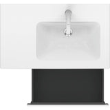 L-Cube One Drawer Wall-Mount Vanity Unit Concrete Gray