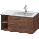 Duravit - L-Cube One Drawer Wall-Mount Vanity Unit Walnut Dark - Walnut Dark